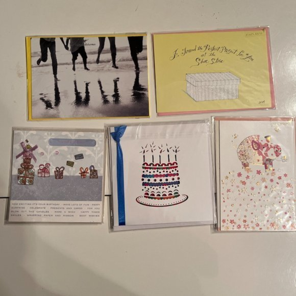 Birthday Greeting Cards (Lot‎ of 5 New Cards)